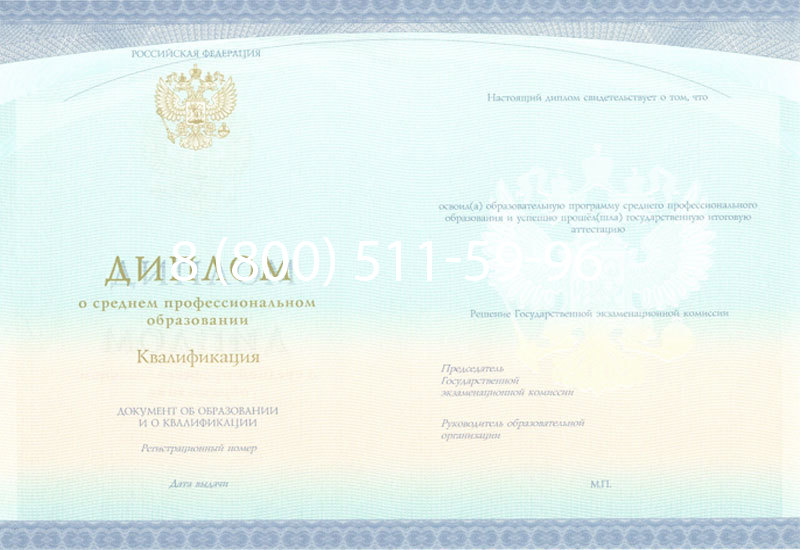 Купить Диплом колледжа (Спецбланк) 2014-2024 года в Орске Купить Диплом колледжа (Спецбланк) 2014-2024 года в Орске